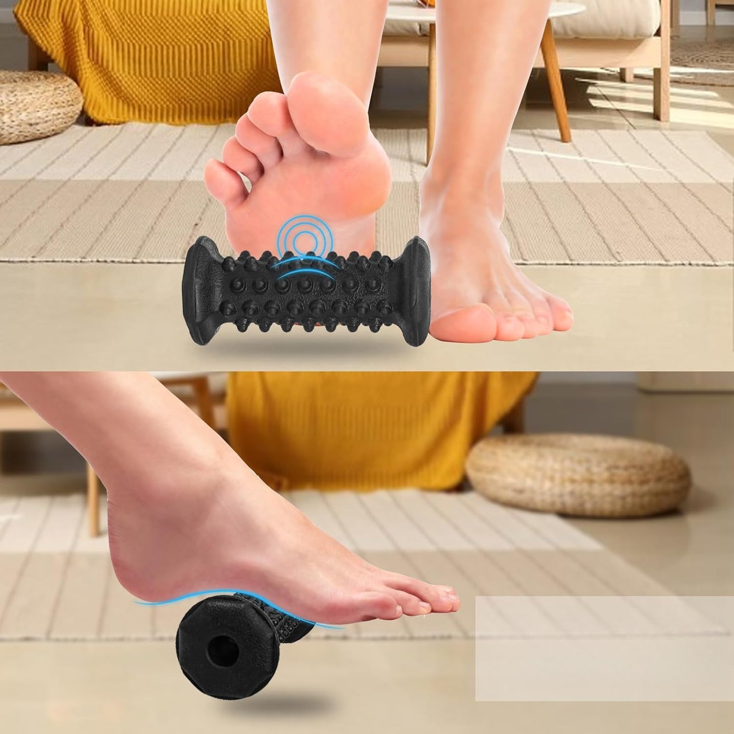 1 Set of 3 Easy-to-Use Foot Massager Roller and Spiky Massage Ball Roller - for Soothes, Relaxes Feet, Legs & Hands - Ideal Mother'S Day Gifts, Father'S Day Gift
