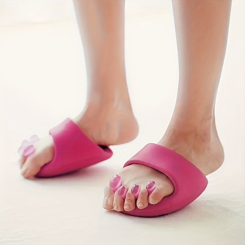 Unisex Adjustable O-Leg & X-Hoop Leg Corrector Slippers - Posture, EVA Material for Heel to Toe Correction, Fallen Arches & Varus Deformity, Pink Slimming Design for Adults,, Slimming Footwear, Breathable Comfort