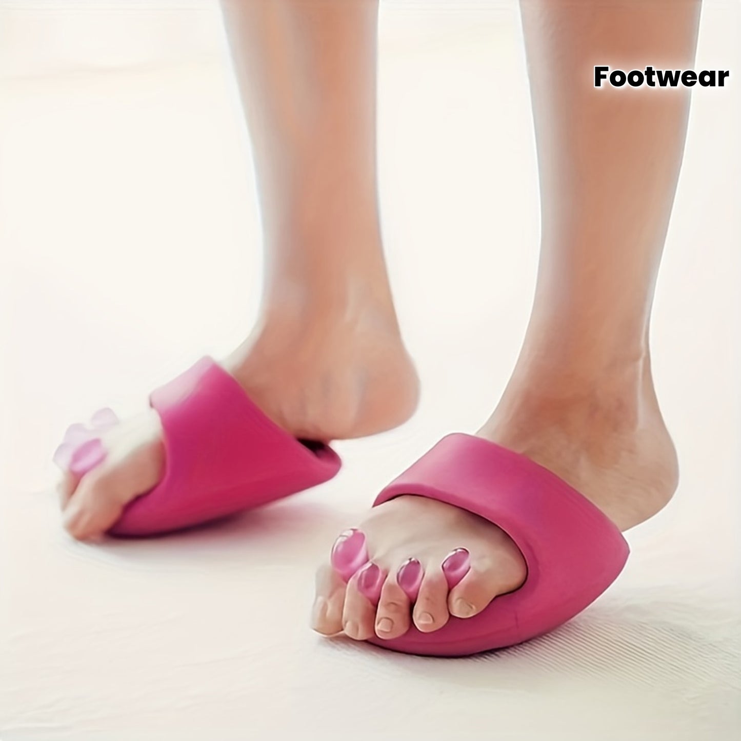 Unisex Adjustable O-Leg & X-Hoop Leg Corrector Slippers - Posture, EVA Material for Heel to Toe Correction, Fallen Arches & Varus Deformity, Pink Slimming Design for Adults,, Slimming Footwear, Breathable Comfort